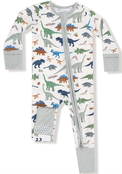 Washy Dino’s 2 way zipper romper