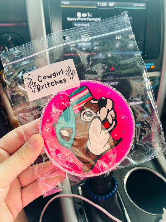Pink Bucc-ees car freshies
