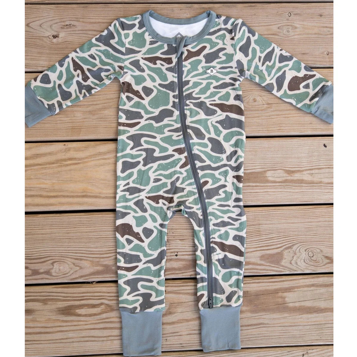 Baby Zip Up - Retro Duck Camo-Burlebo