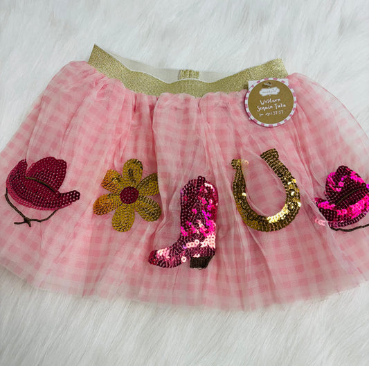 Gingham western tutu