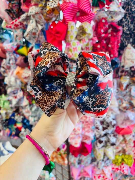 Leopard American bling bow