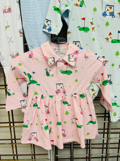 Dog Gone Golf - l/s polo dress