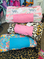 Floral blue print nap mat
