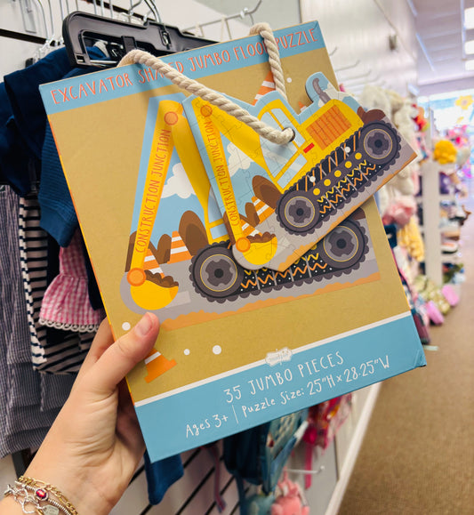 Excavator Jumbo Shaped Puzzle