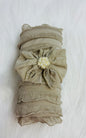 Champagne swaddle wrap & headband