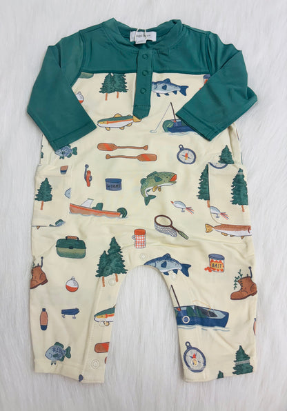 Fishing things - Romper W/ Contrast sleeves