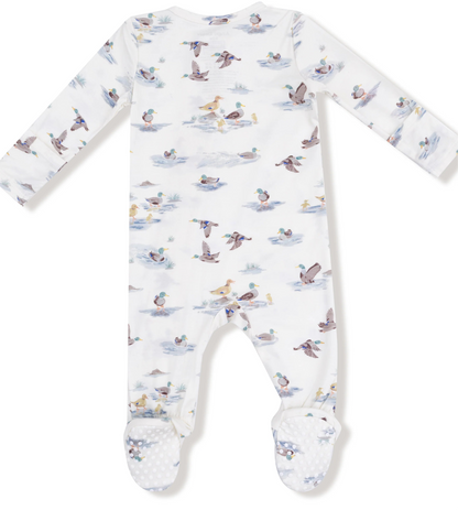 Migrating Mallards 2 way Zipper Footie unisex