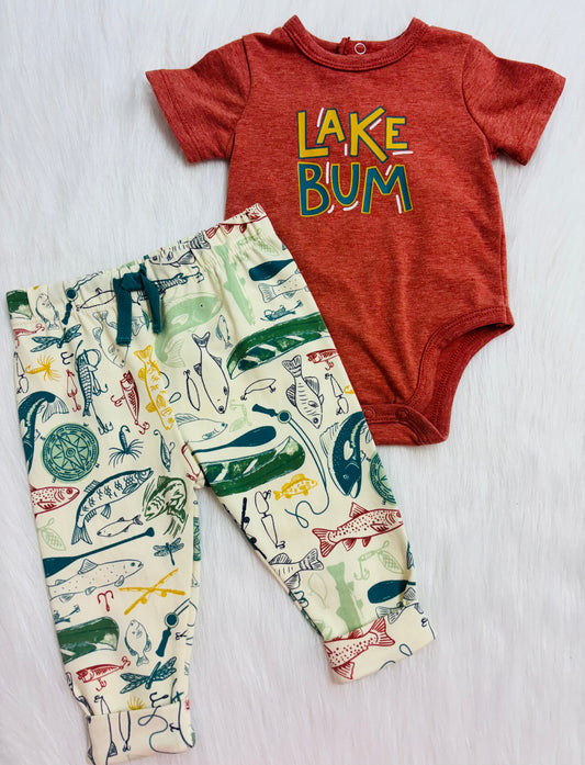 Lake bum outfit set