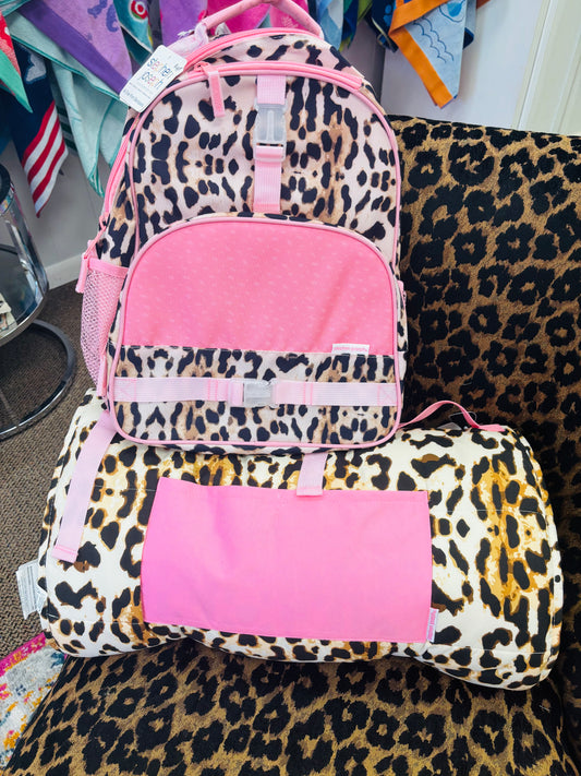 All over print leopard backpack Stephen Joseph
