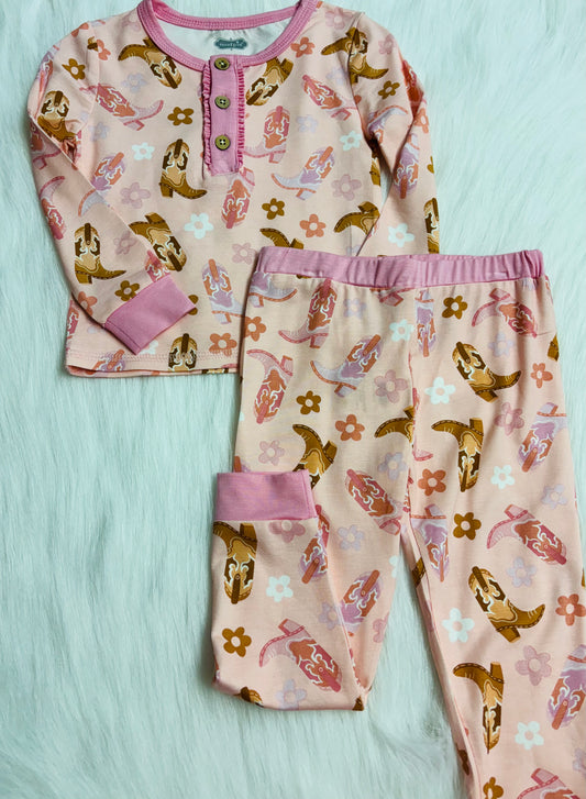 Pink cowgirl PJ’s Mud Pie