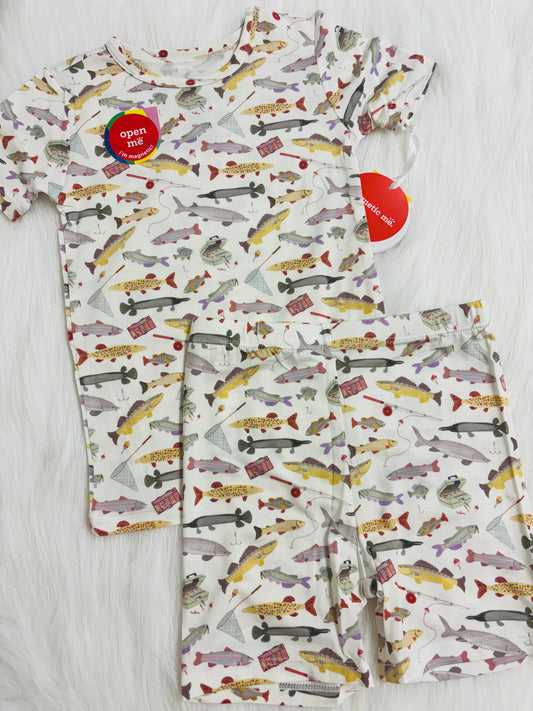 Reel good time magnetic me tee + short set