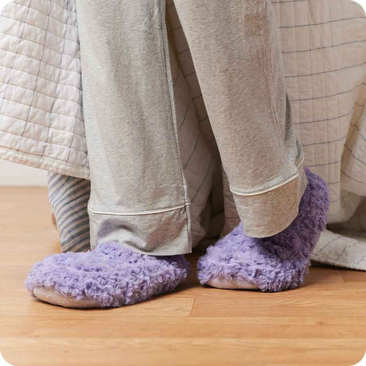 Curley Purple slippers