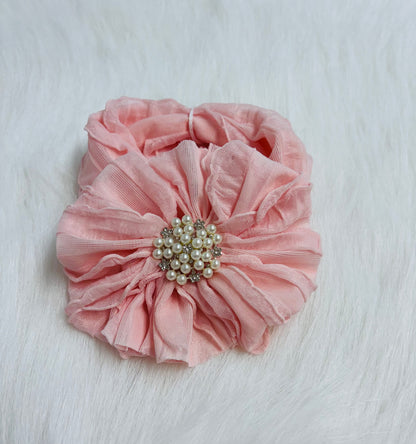 Sweet Pink with pearls headband