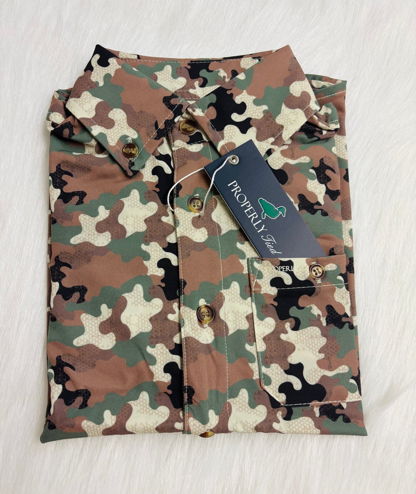 Boys Sportsman Field Shirt -Deltawood camo-