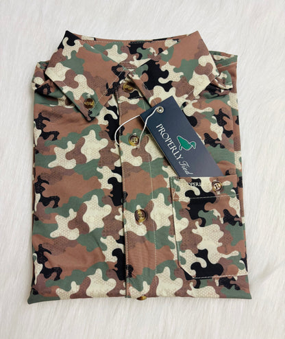 Boys Sportsman Field Shirt -Deltawood camo-