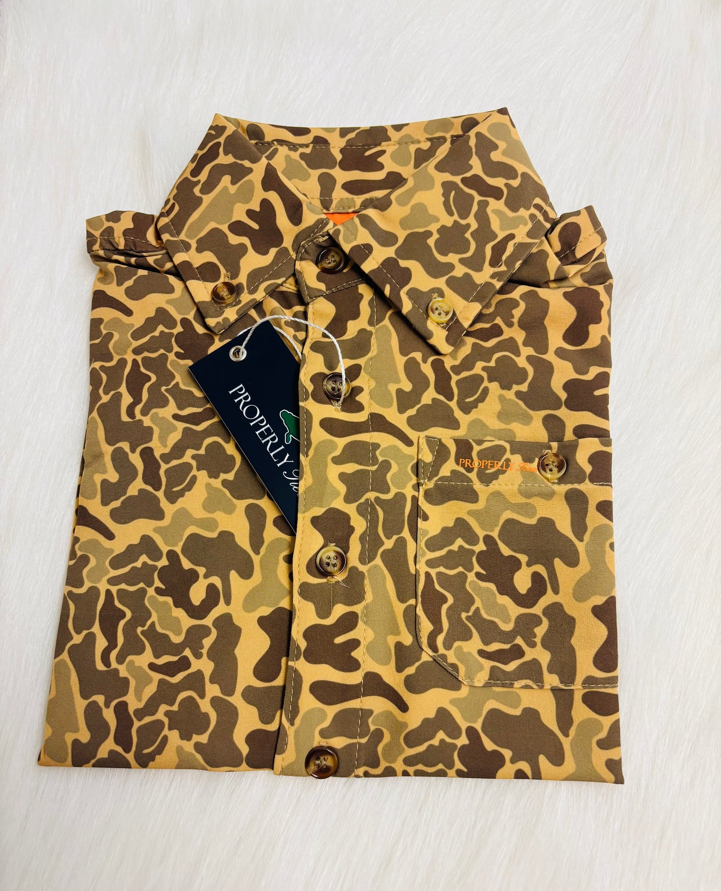 Boys Sportsman Field Shirt Vintage Camo