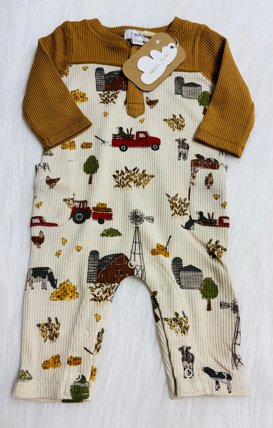 Hay Farmer Romper / Sleeves