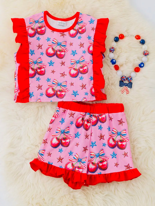 Patriotic Cherry 2 piece set