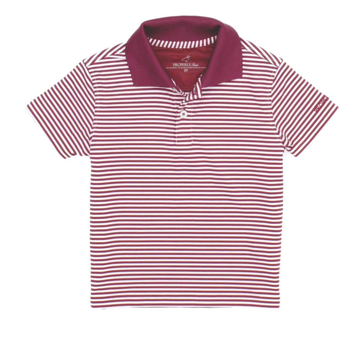 Properly Tied - Boys Dallas Polo Maroon